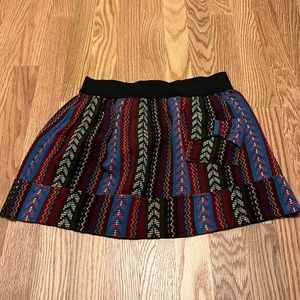 Bohemian festival mini skirt